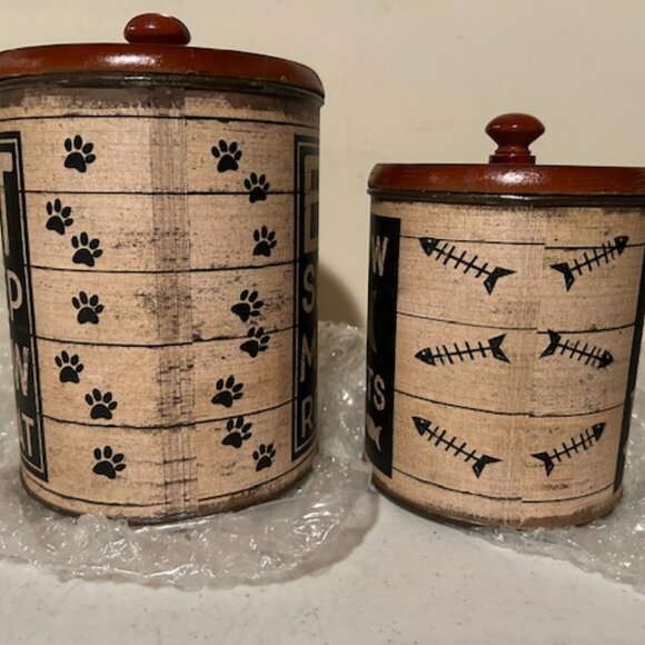 Cat Storage Treat Canister Set - 2 - Picture 4 of 6